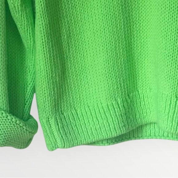Neon Green V-Neck Sweater – Victoria’s Secret PINK Med - Picture 8 of 11
